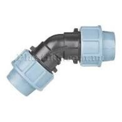 Коліно зажимне Unidelta Ду 50 х 45о Коліно зажимне Unidelta Ду 50 х 45о